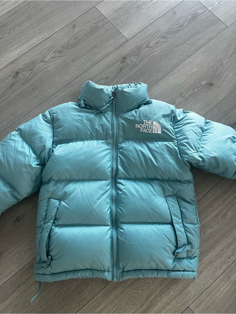 The North Face Womens XS Light Teal Puffer Jacket -700
